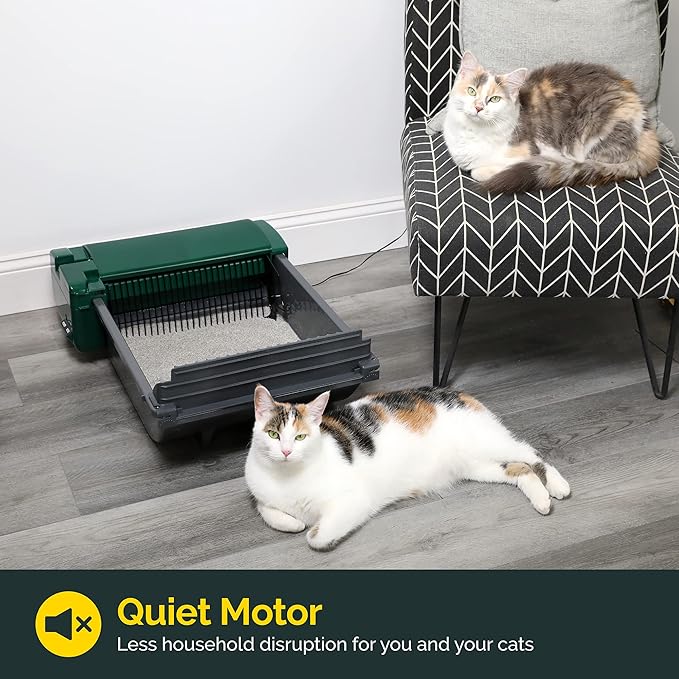 Pet Zone Smart Scoop Litter Box Value Pack, Self Cleaning, Hands-Free Large Litter Box, Easy to Clean-Mewly Pet