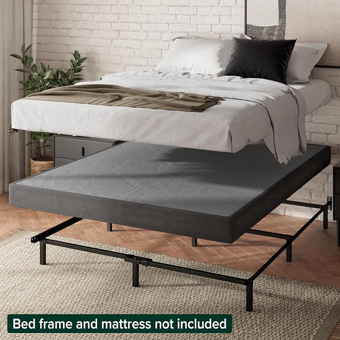 ZINUS 5 Inch Queen WonderBox(TM) Smart Box Spring, Quick Assembly Mattress Foundation, Durable Metal Frame, Grey