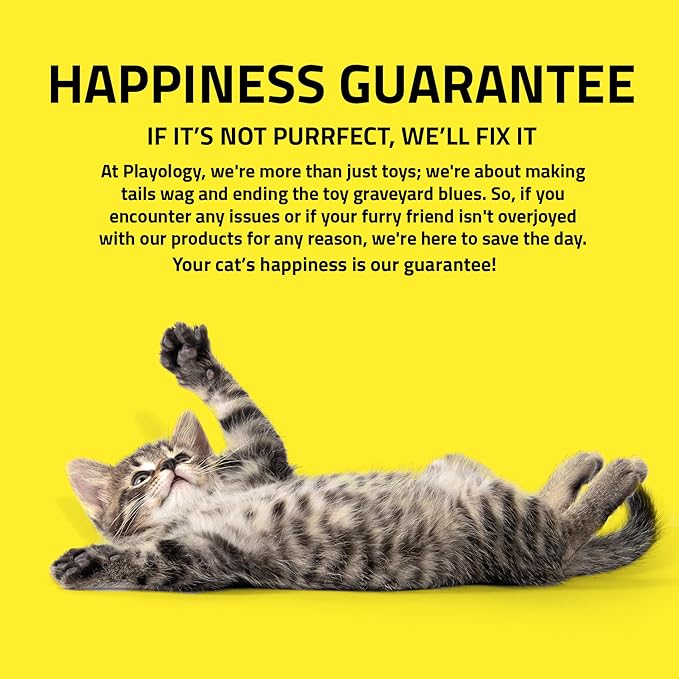 Playology Cat Toy Suction Cup Spring Bird | Interactive Toy with Lifelike Feather Bird | Secure Suction Cup with Unpredictable Movement | Perfect for Active Indoor Cats-Mewly Pet