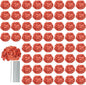 AVIVIHO 65pcs Burnt Orange Hydrangea Artificial Flowers Bulk (Not Squished) Realistic e Fake Hydrangeas Silk Flowers with Stems for Home,Weddings,Party Table Centerpieces,Arch,Florals Decorations
