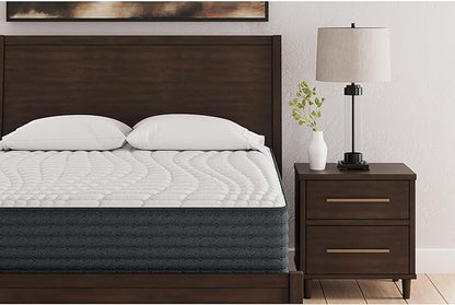Signature Design by Ashley Hybrid 1200 12" Firm Moisture Wicking Mattress with Charcoal-Infused Gel Memory Foam and Edge Support for Pressure Relief, Temperature Regulating, King, Fiberglass Free