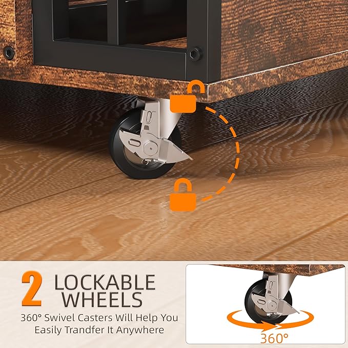 Dog Crate Furniture Large Breed with 2 Stainless Steel Bowls, Large Wooden Dog Crate Table, Escape-Proof & Chew-Proof XL Furniture, Decorate House As TV Stand, End Table, 45" L X 30" W 37" H-Mewly Pet