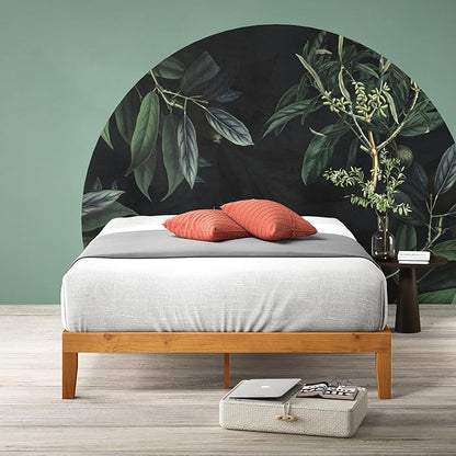 ZINUS Alexia Wood Platform Bed Frame, Solid Wood Foundation, No Box Spring Needed, Wood Slat Support, Easy Assembly, Rustic Pine, Queen