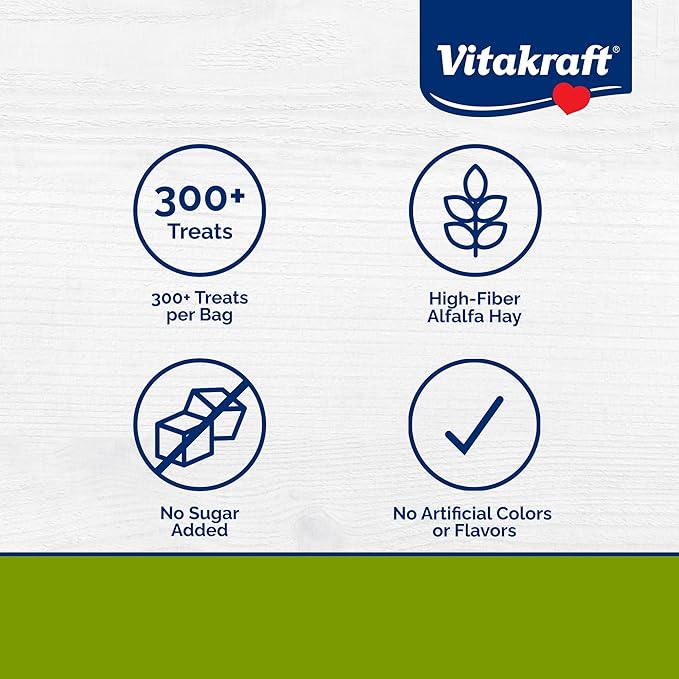 Vitakraft Nibble Rings Small Animal Treats - Crunchy Alfalfa Snack - For Rabbits, Guinea Pigs, Hamsters, and More-Mewly Pet