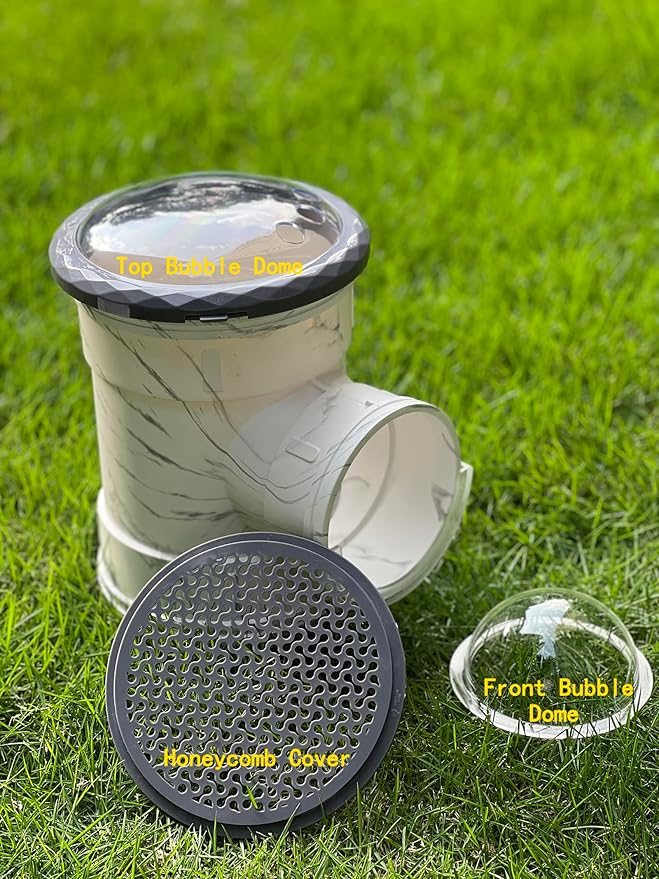 Hamster Carrier Cage, Marble Print Anti-bite and Chewproof Design, Table Chinchillas Cage for Small Guinea Pig Bird Parrot Budgies, Front and Top Ventilation-Mewly Pet