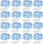 Olafus 16 Pack Blue Fairy Lights Battery Operated, IP68 Waterproof Mini String Light, 7ft Small LED Bottle Light for Wedding Vase Centerpieces Table Decorations Christmas Indoor Party Jars Gift