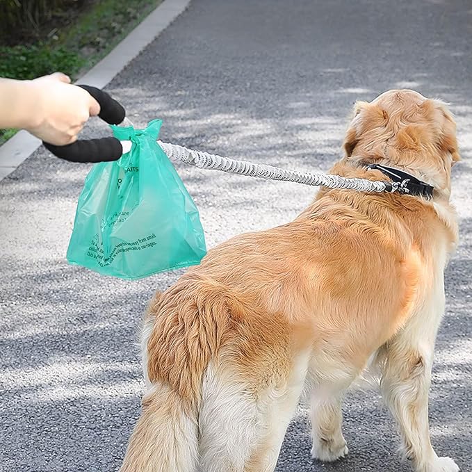 Compostable Dog Poop Bags for Swivel Bin & Rake Dog Pooper Scooper, AYOTEE Heavy Duty Poop Bags for Dogs Biodegradable,Tear-Free Large Dog Bags for Poop 50 Packs, Dog Waste Bags with Handles, Green-Mewly Pet
