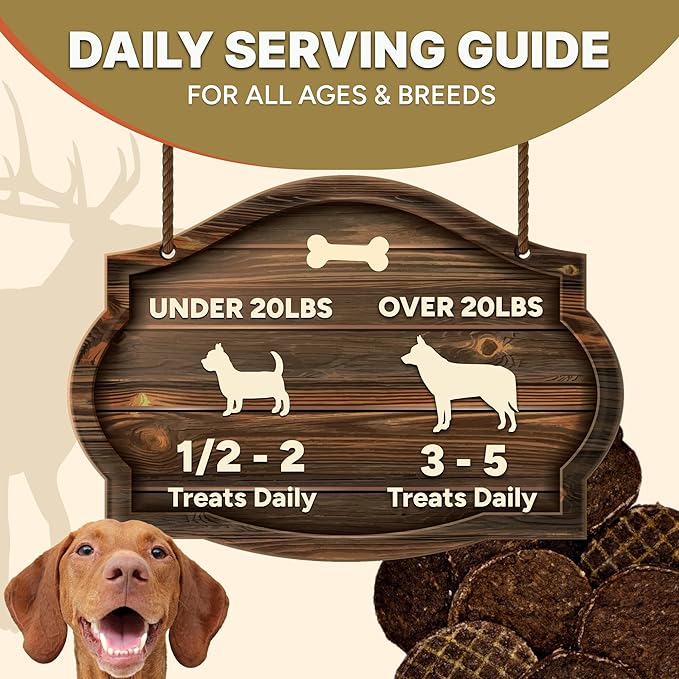 Gaines Family Farmstead Elk Chips for Dogs – 4 oz, Natural Single-Ingredient Dog Treats, High-Protein Rawhide-Free Chews, Healthy Grain-Free Snacks, Made in USA-Mewly Pet