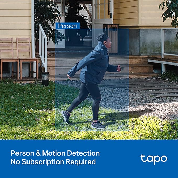 Tapo 2K 3MP Indoor/Outdoor Security Camera - Free Person/Motion/Baby Cry Detection, Color Night Vision, IP65 Weatherproof, SD/Cloud Storage, Works w/Alexa & Google Home HybridCam-Mewly Pet