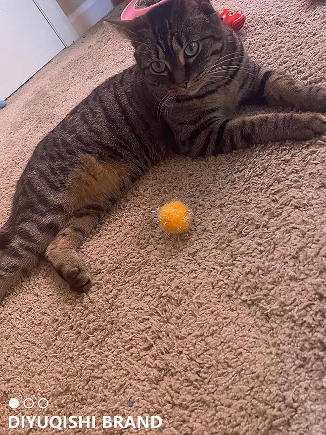 50-Pack Soft Cat Toy Balls – Fun Playtime & Exercise for All Cats (1.5 inch, Cat Toys Mega Set)-Mewly Pet