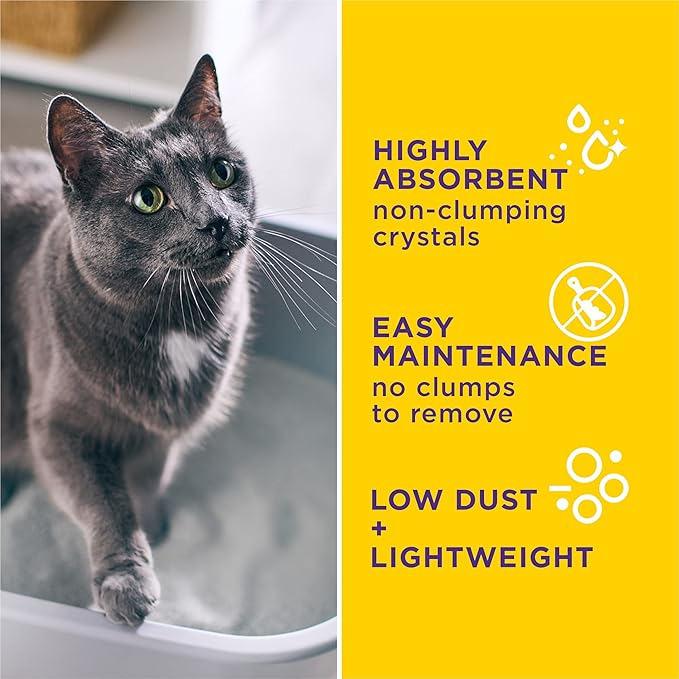Purina Tidy Cats Tidy Care Alert Cat Health Monitoring Non Clumping Cat Litter with Silica Crystals - 8 lb. Bag-Mewly Pet