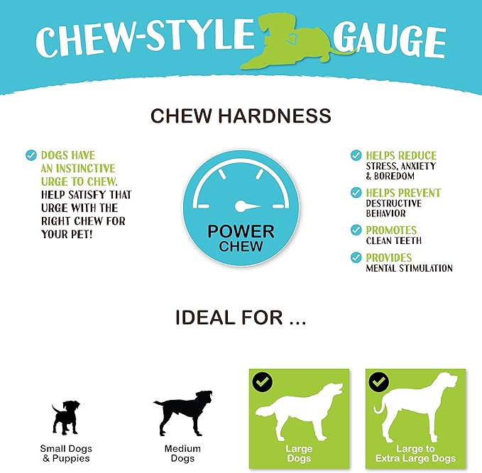 Raw Paws Himalayan Yak Chews for Dogs, Extra Large (3 Pack) - Packed in USA - Tibetan Yak Cheese Dog Chews for Medium to Large Breeds - Hard Milk Dog Chew Bones - Single Ingredient - Long Lasting-Mewly Pet