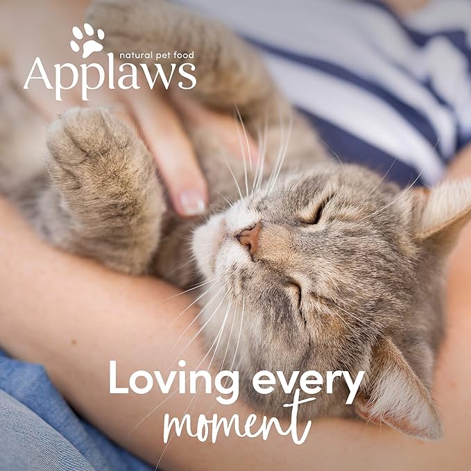 Applaws Natural Cat Treats, Grain-Free, High-Protein Whole Chicken & Rosemary Loins, Single-Ingredient Healthy Snack for Cats (12 x 1.06 oz Loins)-Mewly Pet