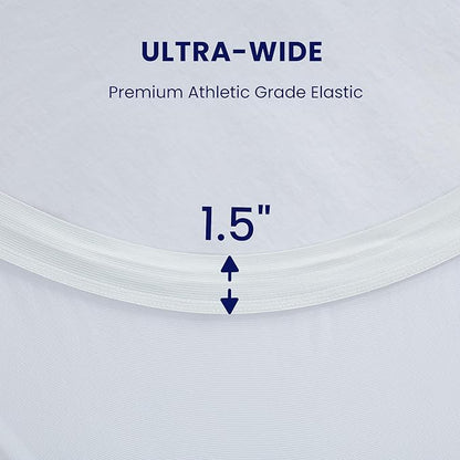 SLEEP ZONE Cooling Twin Mattress Topper for Single Bed, Premium Zoned Cool Mattress Pad Cover, Padded Mattress Protector Breathable Washable, Deep Pocket 8-21" (White, Twin)