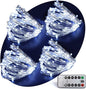 Bright Zeal 66 Ft 200 LED 8 Mode Christmas String Lights Cool White - Outdoor Battery LED String Decorations with Timer - Waterproof Fairy Lights Battery Operated - Indoor Christmas Tree Decor