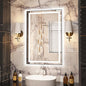 36"x 24" LED Bathroom Mirror with Black Frame, Bathroom Mirror with Lights Front and Backlit, Lighted Mirror Stepless Dimmable, Anti-Fog, Memory, LED Vanity Mirror with Lights 3 Colors