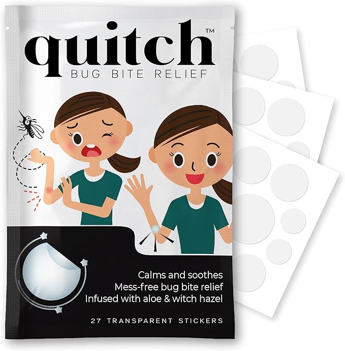 quitch Bug Bite Itch Relief Patch Kids, Bug Bite Patch, Summer Travel Essentials for Kids, Mosquito Bug Bite Thing Alternative Summer Camp Essentials Itch Relief, Baby hydrocortisone Alternative-Mewly Pet