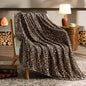 BEDELITE Leopard Print Throw Blanket – Soft Cheetah Blanket for Bed & Couch, Cozy Lightweight Fleece Animal Print Throw, 50"x 60", Brown
