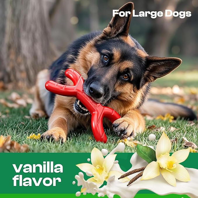 Dog Toys for Aggressive Chewers - Heavy Duty Chew Proof Durable Toy for Large Breed Dogs, Interactive Tough Nylon Bone for Boredom Relief & Mental Stimulation-Mewly Pet