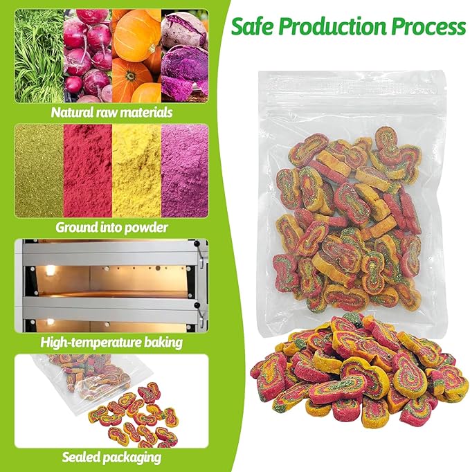 Fhiny Rabbit Chew Toys Mixed Forage Beetroot Carrot and Pumpkin Bunny Treats for Hamsters Guinea Pigs Chinchillas and Other Small Rodents Teeth Grinding (0.57lb/260g)-Mewly Pet