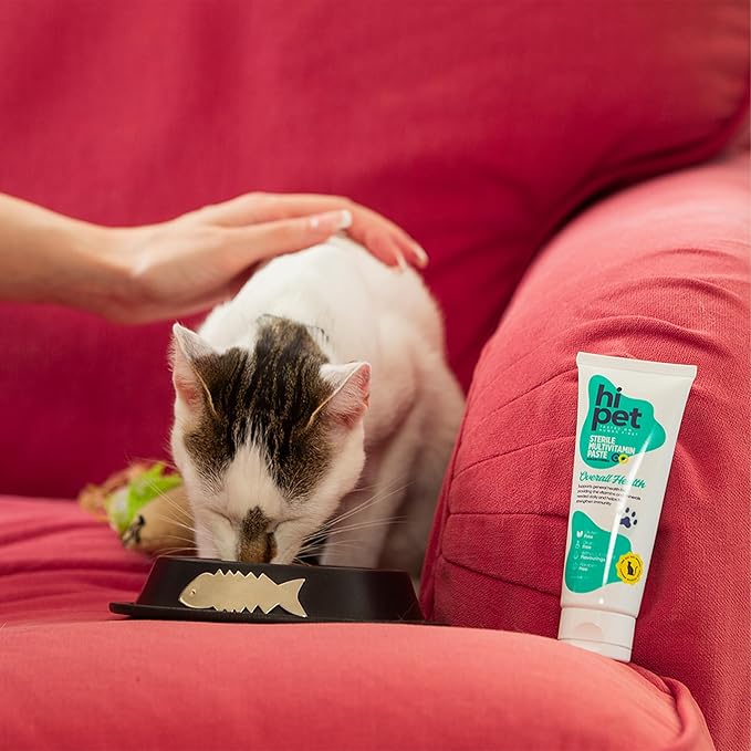 Hi Pet Multivitamin Cat Malt, Cat Treats Lickable, Supports Immune System, Metabolism, Dental Health, Weight Control, Iron for Cats, 2.65 Oz (Pack of 1)-Mewly Pet