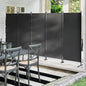 JAXPETY Room Divider 5 Panel Privacy Screen Wall Dividers for Room Separation Flexible Partition Folding Portable Room Partition for Office 145" W x 73" H, Black