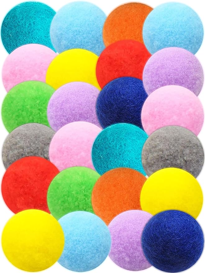 80-Pack Cat Toy Balls 10 Assorted Colors 1.25 Inch Diameter Suitable for All Cat Sizes (Cat Toys Value Pack)-Mewly Pet