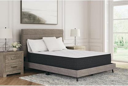 Signature Design by Ashley Limited Edition Plush 12 Inch Hybrid Mattress with Gel Memory Foam and Edge Support for Cool Sleep and Pressure Relief, California King, Fiberglass Free, Mattress In A Box