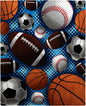 Dawhud Direct Sports Fleece Blanket for Bed, 50x60 Inches Sports Fan Fleece Throw Blanket for Adults and Kids - Soft Plush Blanket - Queen Size