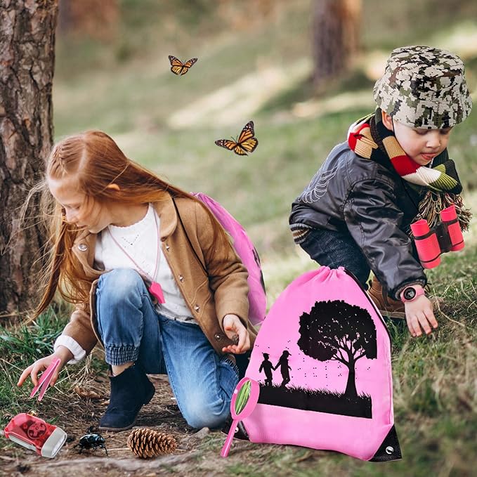 Kids Explorer Kit & Bug Catcher Kit, Camping Gear for Kids, Outdoor Exploration Set with Backpack & Binoculars, Ideal Outdoor Adventure Toys for Boys Girls 3-12-Mewly Pet