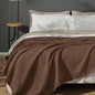 PHF 100% Cotton Waffle Weave Blanket King Size for Bed,Snag Proof Lightweight Breathable Moisture-wicking Throw for Couch,Great for Layering in Cold Weather,Machine Washable,Home Decor Gift-Cappuccino