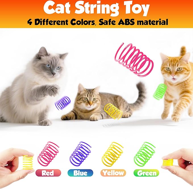 Cat Toys Set for Indoor Cats – 18PCS Cat Toys with Teaser Wand, Mouse, Ball, Spring Toys for Kittens, Interactive Cat Teaser Toys for Bored Cats Exercise and Play-Mewly Pet