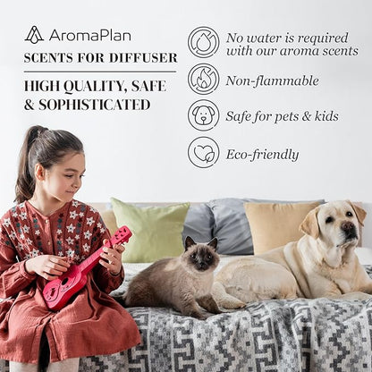 AromaPlan Hotel Scents Paris 5 Fl Oz (148ml), Home Luxury Aroma & Hotel Fragrance Diffuser Oil- Hotel Diffuser Oil for Aromatherapy- USA Made, Bigger Bottle, Bolder Aroma & Longer Lasting