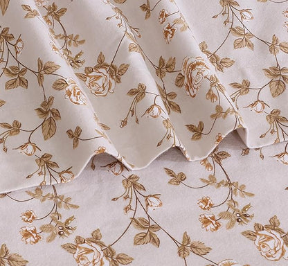 RUVANTI Flannel Sheets Queen Size - 100% Cotton Double Brushed Bed Sheets, Deep Pockets 16 Inches Queen Sheet Set, All Seasons Breathable & Extra Soft - Warm & Cozy, 4 Piece, Dazzale