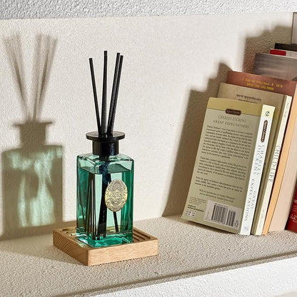 M&SENSE 6.3 oz Large Reed Diffuser Set | Linen Breeze Scent Oil Diffuser with Sticks | Hotel Collection Non-Toxic Essential Oil |for Bedroom Bathroom Living Room