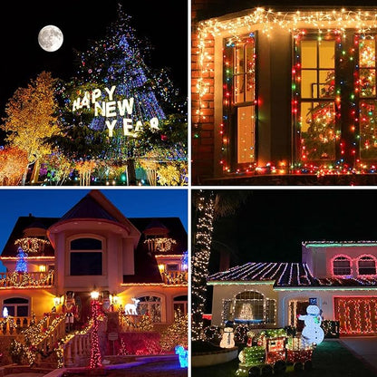 24 Colors Changing Fairy String Lights USB Powered with Remote Control, 33ft 100 RGB LED Bright Silver Wire Firefly Lights for Christmas Tree Wedding Party Indoor Garden Patio Holiday Outdoor Décor