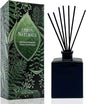 Urban Naturals Balsam Forest Reed Diffuser Oil Set – Fraser Fir, Evergreen, Pine, Woodsy Cedar and Sandalwood – 5 Ounce Sleek Black Rectangular Refillable Glass Bottle – Made in The USA