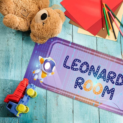 Custom Boy/Girl Name Sign Personalized Children Decor Sign For Kids Room, Christmas Gift And Wall Sign 5x13 Inches, ACM, Made in USA