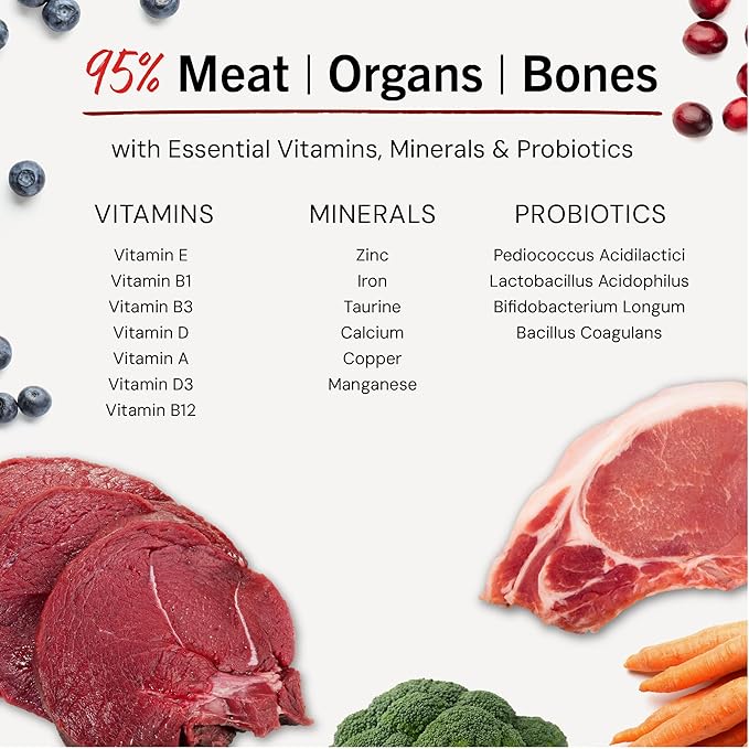 Stella & Chewy's Freeze-Dried Raw Dinner Patties - Venison Blend Recipe - High Protein Grain-Free Puppy & Dog Food - Perfect For Picky Eaters - 5.5 oz-Mewly Pet