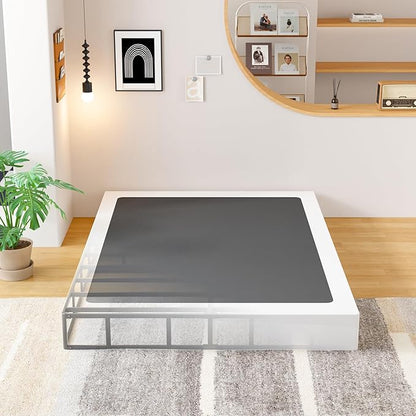 EMODA King Box Spring 9 Inch Heavy Duty Bed Base Metal Mattress Foundation with Fabric Cover, 3000LBS Max Weight Capacity, Noise Free, Easy Assembly