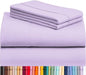 LuxClub 3 PC Sheet Sheets Deep Pockets Wrinkle Free-Kids-Fitted Sheets Machine Washable Hotel Bedding Silky Soft - Lavender Twin