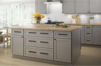 Franklin Brass Adjusta-Pull (5-Pack) Adjustable Drawer Pulls | Fits 2 to 8-13/16 Inch Hole Centers | Matte Black Cabinet Handles| Modern Arch P43971K-FB-CP