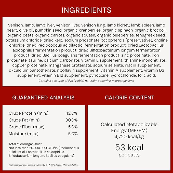 Stella & Chewy's Freeze-Dried Raw Dinner Patties - Venison Blend Recipe - High Protein Grain-Free Puppy & Dog Food - Perfect For Picky Eaters - 14 Oz-Mewly Pet