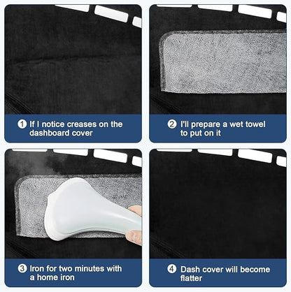 Dashboard Cover Mat Custom Fit for 2015 2016 2017 2018 2019 2020 Toyota Sienna Dash Cover Nonslip Dash Mat Protector Sunshade No Glare Black