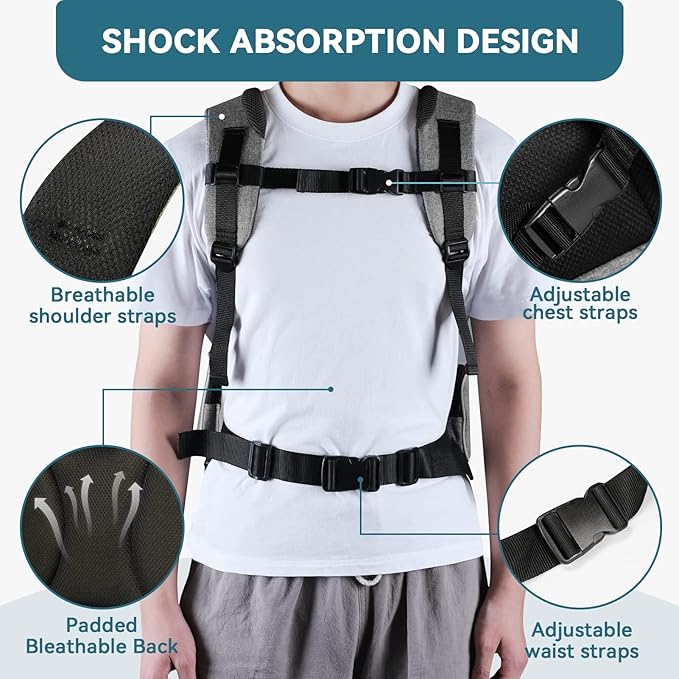 Petsfit Pet Backpack Carrier with Upgrade Waist Cushion Design to Better Fit The Waist, Suitable for Small and Medium Dogs Cats, and Rabbits up to 18 Pounds-Mewly Pet