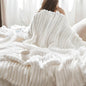 Bedsure GentleSoft Blankets Queen Size for Bed - Cozy Soft Sofa Couch Cover Blankets for Women, Cute Large Bedding Fleece Throws for Girls, Off White, 90x90 Inches