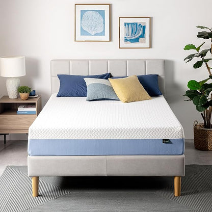 ZINUS 10 Inch King Cooling Essential Memory Foam Mattress [NewVersion], Fiberglass Free, Medium Feel, Breathable Cooling Layers, Certified Safe Materials