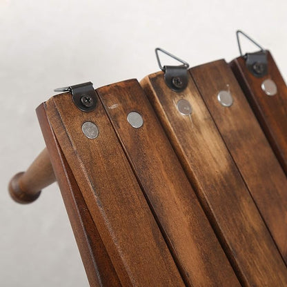 WEBI Accordion Wall Hanger, Wooden Coat Rack Wall Mounted, Hat & Cap Hook Rack, 16 Peg Hooks, Walnut Color