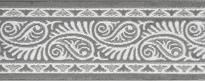 Custom Length Cut to Size Tribal Ethnic Southwestern Inspired Hallway Runner Rug, Non Slip Rubber Backed, 31 inch Wide X Customized Length, Mayan Grey, 31 inch X 20 feet