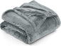 Utopia Bedding Fleece Blanket Queen Size Ash Grey 300GSM Luxury Fuzzy Soft Anti-Static Microfiber Bed Blanket (90x90 Inch)
